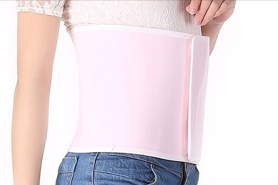 中国 伸縮性がある布の物質的な産後の腹バンド ピンク色はのためのウエストを保護します サプライヤー