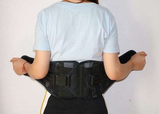 中国 腰痛のウエストのトレーナーのウエスト サポートのための黒い網布の通気性のウエスト サポート ベルト サプライヤー