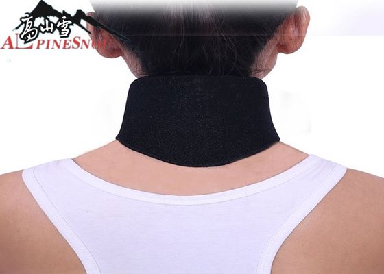 中国 自己の暖房の磁石の人および女性のための黒い首サポート ベルトの電気石の布 サプライヤー