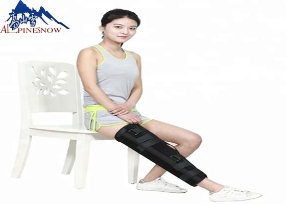中国 黒い整形外科の物理療法は膝サポート傷つけられた膝および靭帯のためのROMによって修理されたニー ブレースに蝶番を付けました サプライヤー