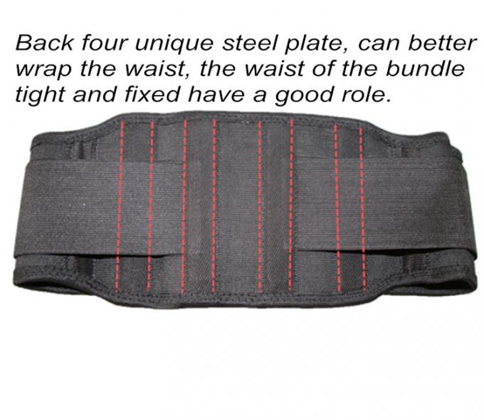 黒い磁気マッサージ ベルトの背部サポート ベルトの医学の腹ウエストの形削り盤