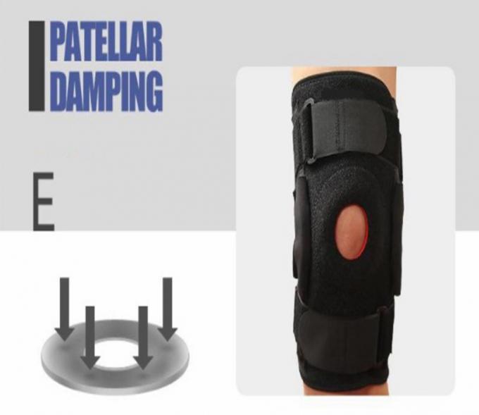 屋外スポーツのネオプレンの調節可能なバスケットボールの膝頭の支柱の保護膝サポート