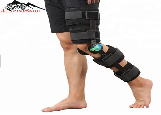 中国 膝のリハビリテーションの装置によって蝶番を付けられる膝サポート支柱の角度の調節可能なニー ブレース サプライヤー