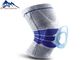 3D円のニットの生地の杯上部の袖のシリコーンのスポーツの連続したバスケットボールのためのゴムによって編まれる膝サポート サプライヤー